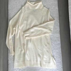 White sweater mini dress, size xl